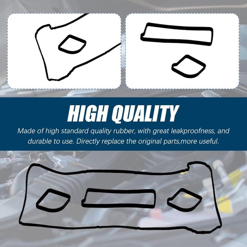 Lecctso Valve Cover Gasket Set, VS 50639 R-1 Engine Valve Cover Gasket Compatible with 2004-2017 Ford Escape Focus Fusion Ranger 2003-2013 Mazda 3 5 6 3 Sport Tribute 2005-2011 Mercury Milan Marine - Image 4
